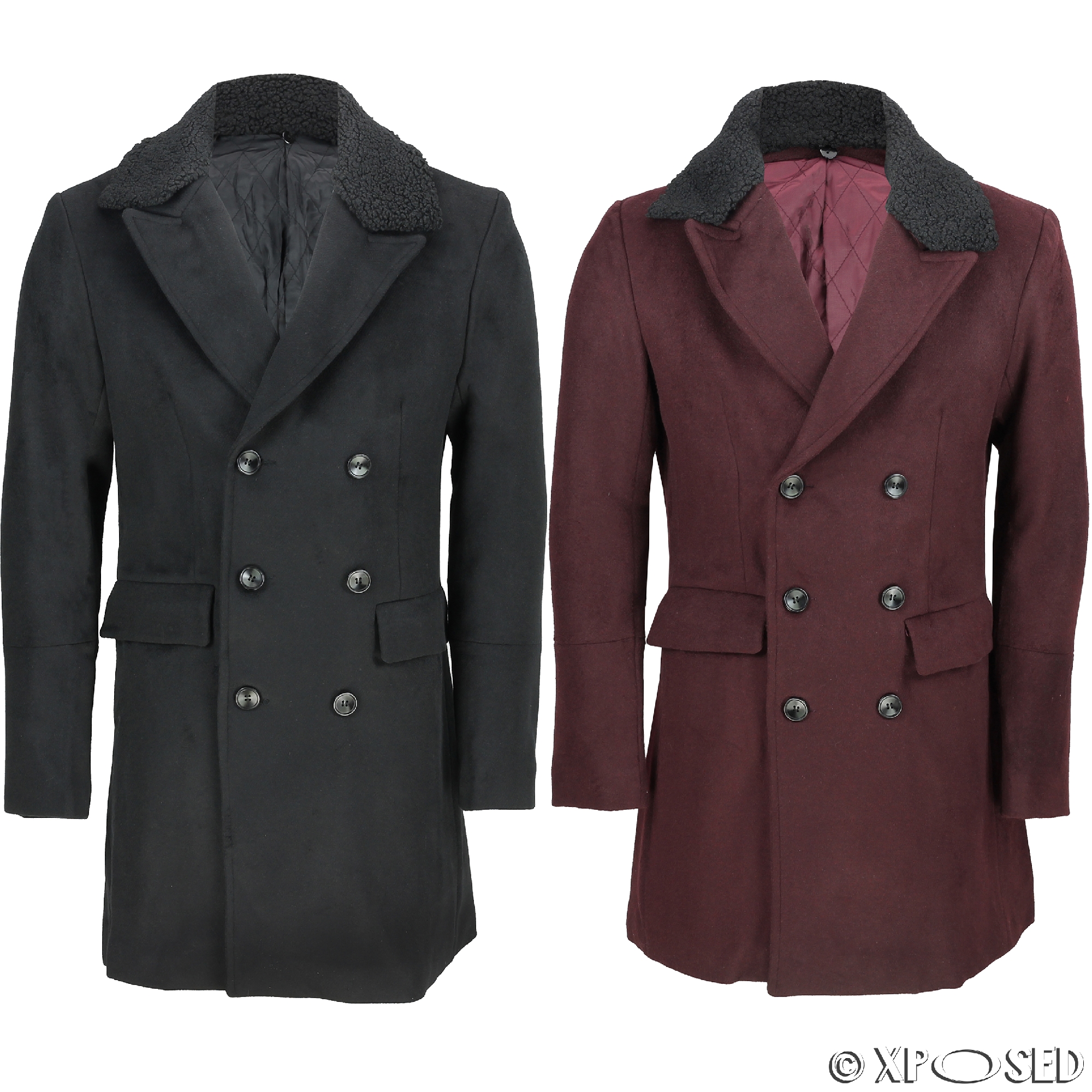 Comfortable Fur Collar Overcoats